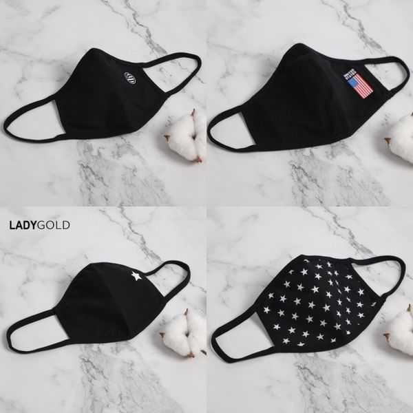 

in stock anti dust fa mask mout er pm2.5 mask dustproof anti- wasable i silk masks#779, Black