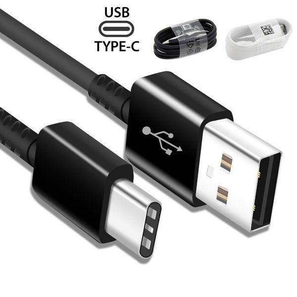 Cavo di ricarica rapida USB tipo C da 1,2 M Cavi dati ad alta velocità Cavo per Huawei Samsung S8 S10 S20 S22 Caricabatterie per telefoni cellulari