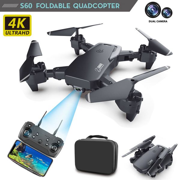 

drone 4k hd camera wifi 1080p dual camera follow me quadcopter fpv professional drone long battery life toy for kids