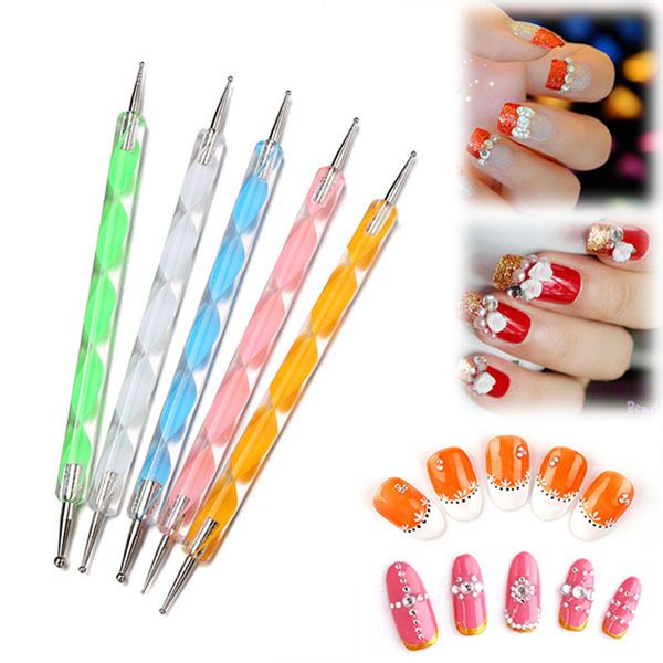 

20pcs/set art design painting tool pen polish brush set kit professional nail art tools cepillo para las unas nail brush, Yellow