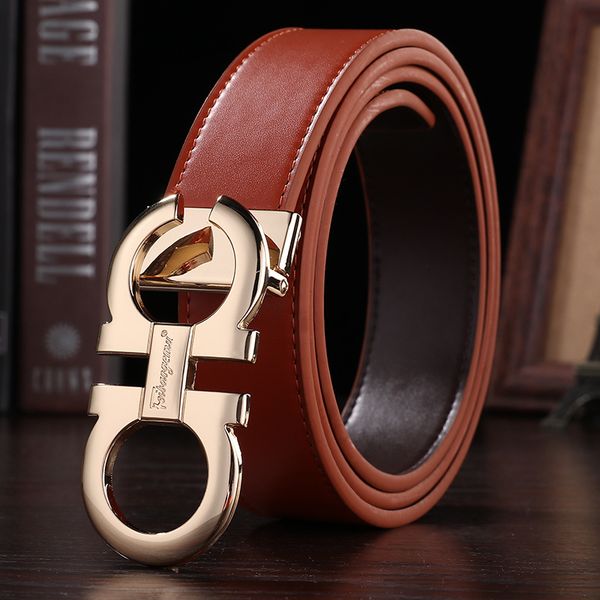 

роскошные ремни мужские ремни пояса яловичная ремни мода гладкая пряжка с буквами option высококвалифицированные качества, Black;brown