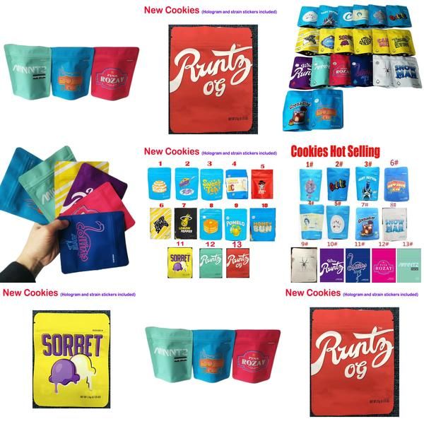 

2020 новые runtz упаковка мешок розовый белый runtz майларовый запах proof zipper 420 сухой травы цветок портсигары uk сигареты случаи fqhwe