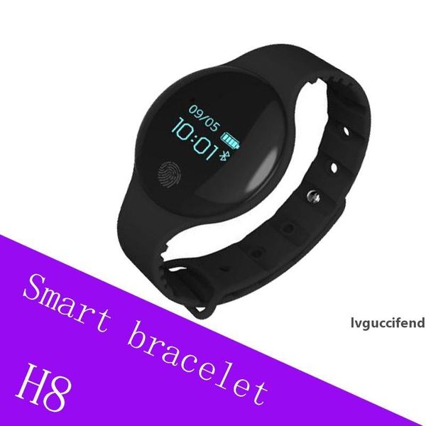 

2018 new h8 smart bracelet long standby bluetooth wristbands sleep tracker sport watch for iphone ios android with retail package