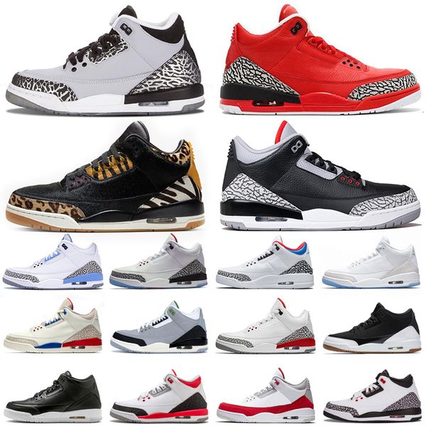

laser orange mens basketball shoes 3 3s animal instinct varsity royal bulls red black cement knicks rivals pure white sport sneakers trainer