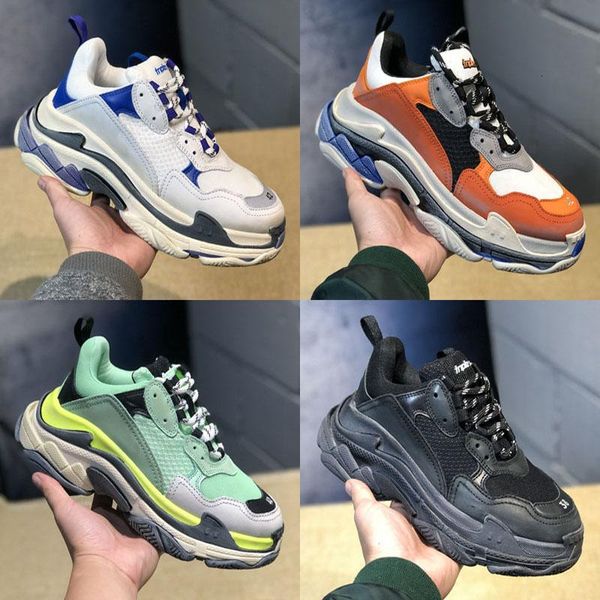 

new triple s designer shoes for mens fashion sneakers triple-s women luxury dad shoes vintage kanye old grandpa trainer