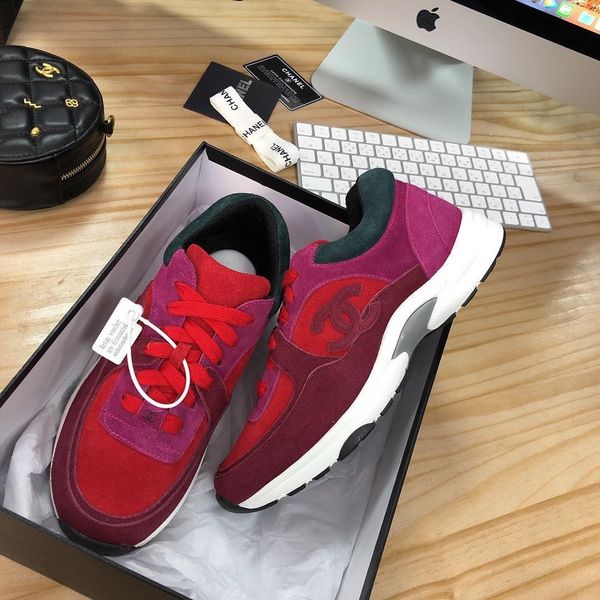 

new29 high-end ladies casual shoes fashion wild ladies sports shoes outdoor travel shoes original box packaging fast delivery, Black