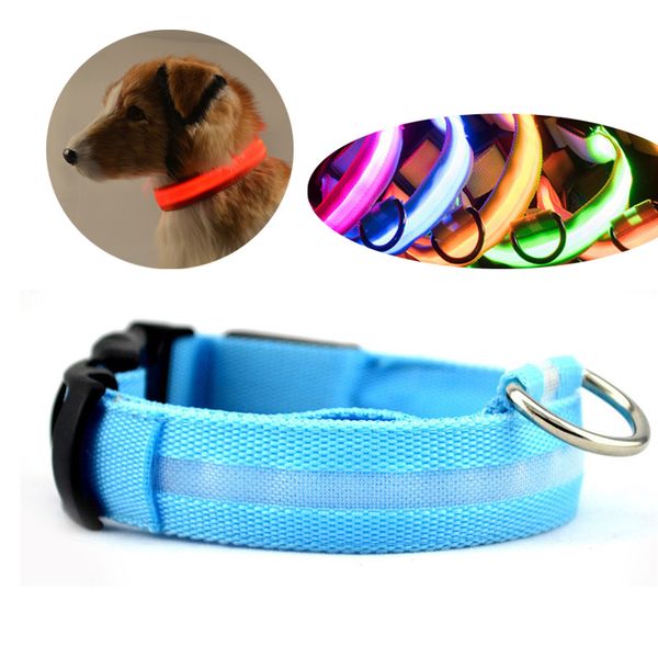 

led pet dog collar anti-lost night safety flashing dog leash dogs luminous necklace collars pet products