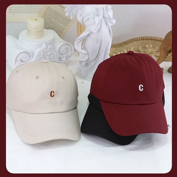 

women's baseball sun hat summer tide korean style all-match cap ins tide brand fashion letter c baseball cap sunshade men's sun ha, Blue;gray