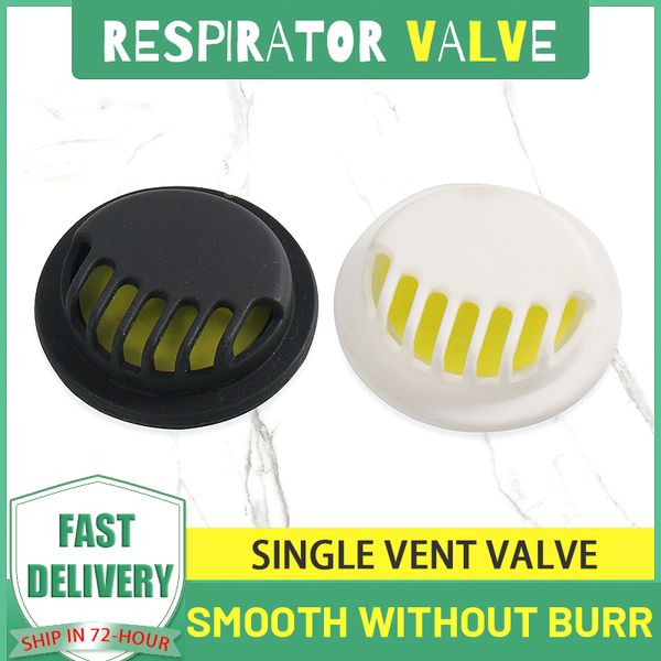 

anti-dust haze breathing carbon face mask breathing filter valve with gasket replacement breathing valve plastic parts single exhaust valve