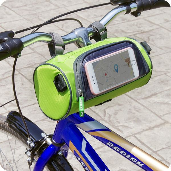 

hand bicycle riding head folding car front bag dead-flying bicycle touch screen handbag mountain bike equipment