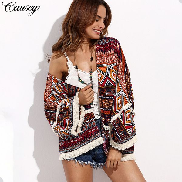 

autumn printed beach blouse cardigan autumn shawl shawl printed beach blouse cardigan, Tan;black