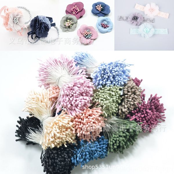 

2mm matte flower core matchhead simulation screen diy flower diy handmade accessories hair accessories, Silver