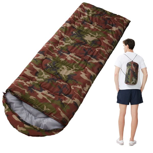 

sleeping bags ultralight portable camping bag compression camouflage outdoor emergency trip hiking
