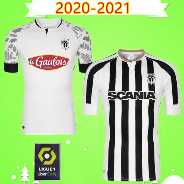 

2020 2021 angers sco soccer jersey 20 21 football shirts santamaria mangani ninga mathias lage santamaria thomas butelle maillot de foot, Black;yellow