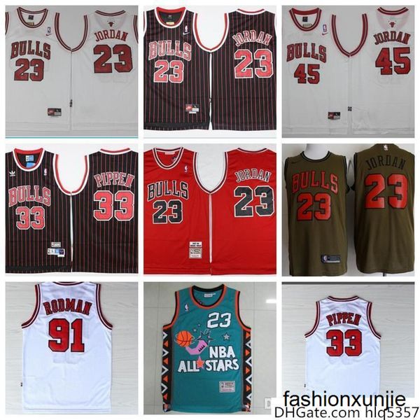 

but chicago, bulls 23 michael mj 91 rodman 33 pippen basketball jersey