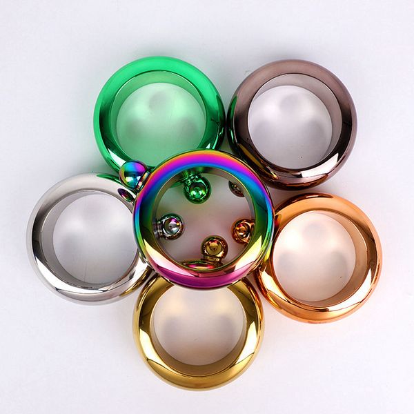 

3.5oz bangle hip flask stainless steel alcohol whiskey bottle pocket bracelet wine bottle fashion water bottles drinkware yfab2217