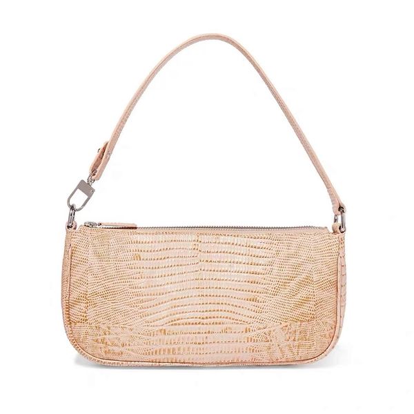 

abera crocodile baguette bag for women fashion patent leather handbags vintage tote bags brand small clutches shoulder