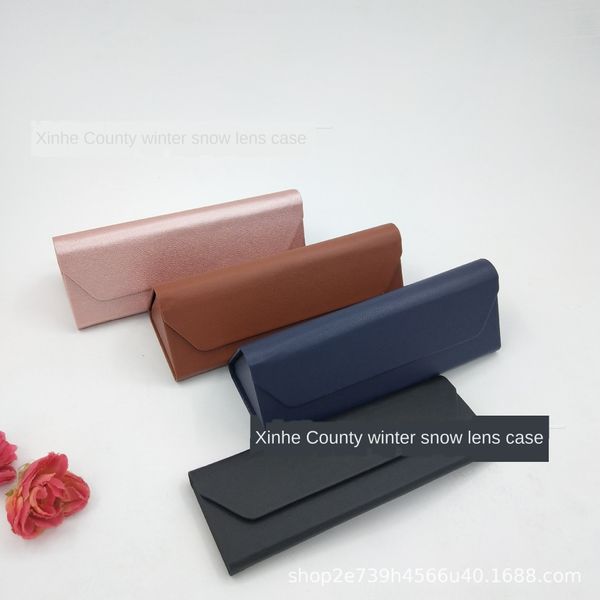 

box case glasses case 2019 new myopia mirror wallet folding glasses box, Blue