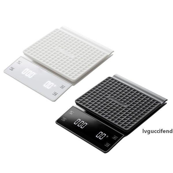 

household electronic 3kg/0.1g drip coffee scale precision kitchen scale w timer t200326