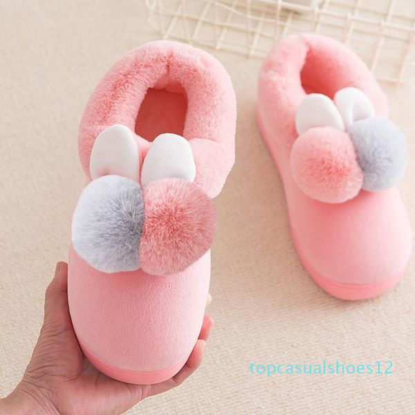 

non-slip indoor bedroom floor warm slippers lovely women soft plush flat shoes slippers bedroom slipper velvet cotton shoes#0623 t12, Black