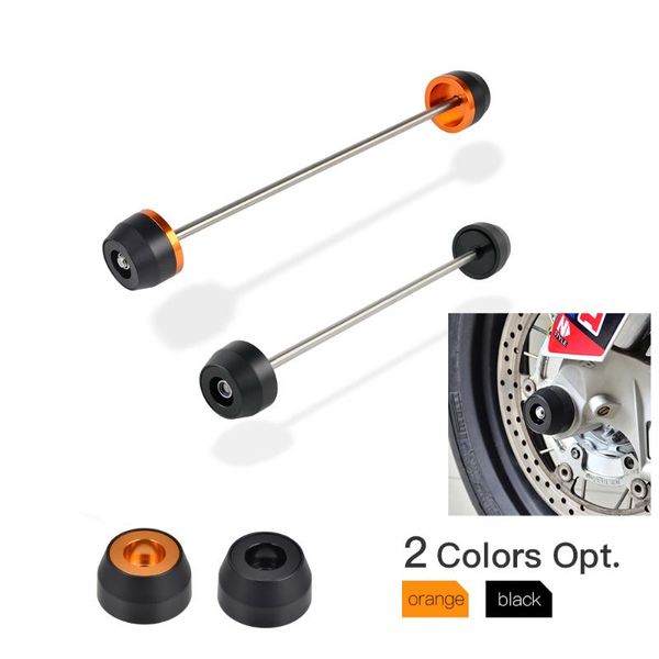 

motorcycle front & rear wheel axle fork crash sliders protector guard aluminum for 790 890 duke r 2020 2020 accessories