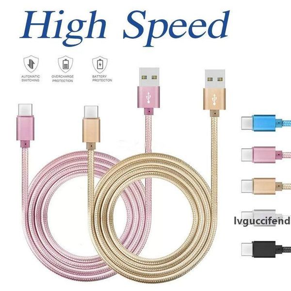 

high speed 3ft 6ft 10ft metal housing braided micro usb cable durable tinning charging usb type c cable for s7 s8 s9 s10 note 8 note 9 cable