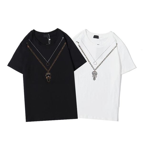 

men's t-shirts summer diamond short sleeve t shirts slim men hip hop t-shirt black white, White;black
