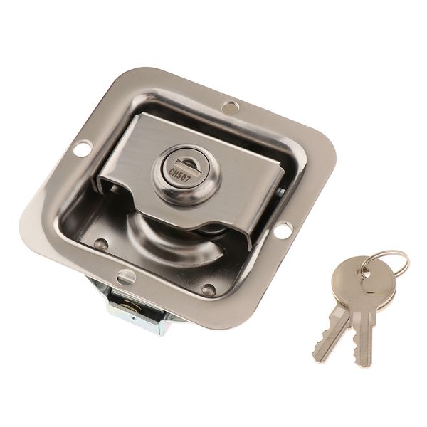 

rv trailer cabinet door panel lock truck engineering toolbox lock w/ 2 keys
