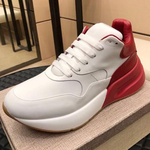 

oversized runner mens shoes popular high chaussures pour hommes luxury style comfortable breathable sports lace -up casual men shoes, Black