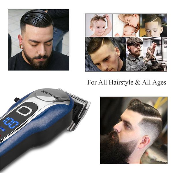 

kemei liquid crystal display charging professional hair salon oil head electric push shear kemei liquid dicount half off xstrm