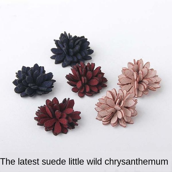 

diy korean velvet curving small chrysanthemum bow hairpin hair headdress handmade materials diy accessories and accessories, Silver