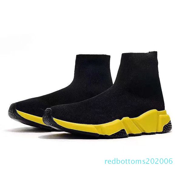 

2020 new fashion sock sports casual shoes cool glitter grey triple black all red speed trainer star men trainers runner flat socks boots t01