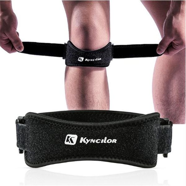 

2pcs kyncilor compression patella knee pads breathable running knee guard basketball cycling protective gear, Black;gray
