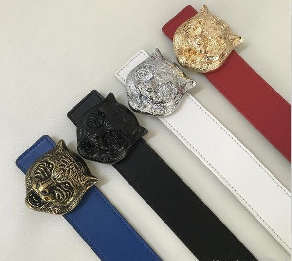 

belt fashion designer belt mens senior tiger head belts new fashion belt casual cowhide belts for men women waist belts men leather, Blue;gray