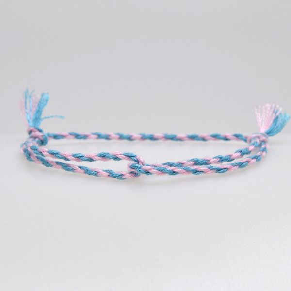

charm woven rope string bracelet boho pray yoga bracelet simple handmade chic tassel girls friendship for men women, Black
