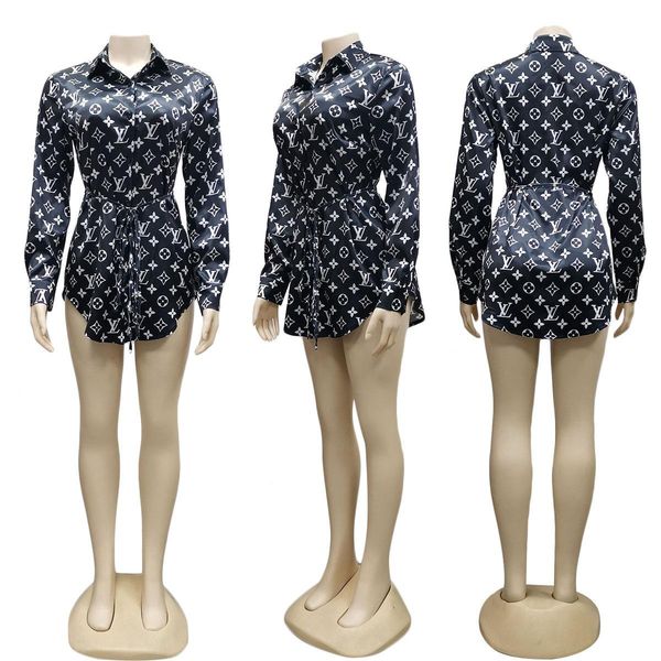 

women above-knee skirt long sleeve printed letter dress bodycon dress elegant fashion skirt night wear hot