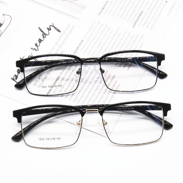 

s4ekr eyebrow men's business casual metal half comfortable myopia 1922 eyebrow glasses men's business casual metal half frame glas, Silver