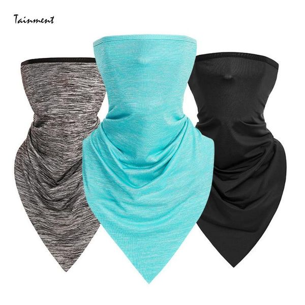 

cycling caps & masks summer outdoor bicycle scarf men women bandana bike headwear ride neck mask quick dry headband, Black
