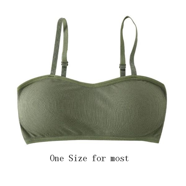 

camisoles & tanks 2021 summer women modal bandeau solid breathable sling bra soft seamless casual tank crop black white