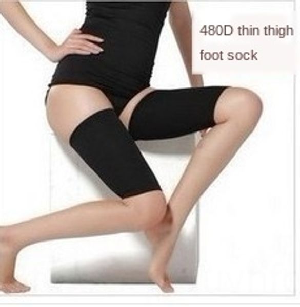 

480d thin da tui wa pressure socks pressure thigh leggings thin thigh socks, Pink;yellow