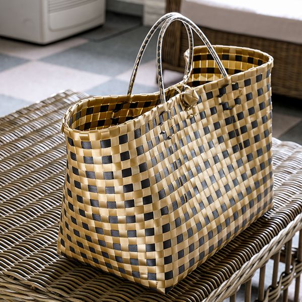 

casual rattan large capacity totes wicker woven women handbags handmade summer beach straw bag big purse lady shopping travel ba