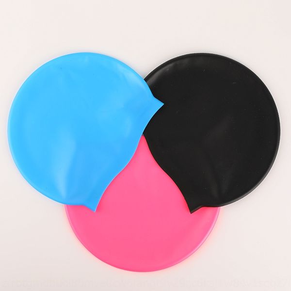 

silicone waterproof solid color silicone swimming swimming cap waterproof cap