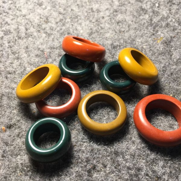 

dxilj alxa agate safety buckle pendant running ring ring traffic pendant bread agate bread light beads waist beads pier spacer gasket be, Silver