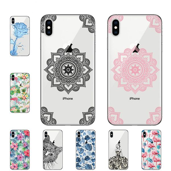 

mysterious pattern magic circle phone cases for apple iphone 8 plus 6 7 x 4 5 s mobile solf tpu color fashion cover for iphone xs max