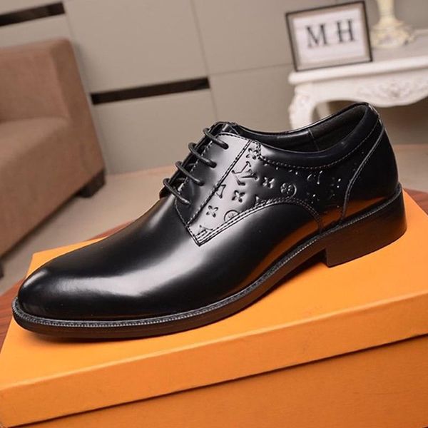 

2020 новый список мужская модельная обувь, верхнее качество вскользь mens casual обувь известный дизайнер luxury fashion mens платье обувь р, Black