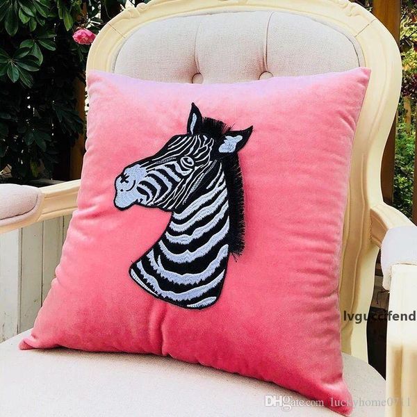 

luxury embroidered designer pillow cushion creative decorative pillow velvet material home decorative pillow christmas new year warm gifts