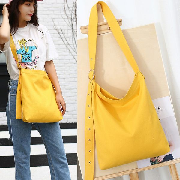 

women lady girl shoulder crossbody bag canvas for mobile phone shopping money plain sale wt