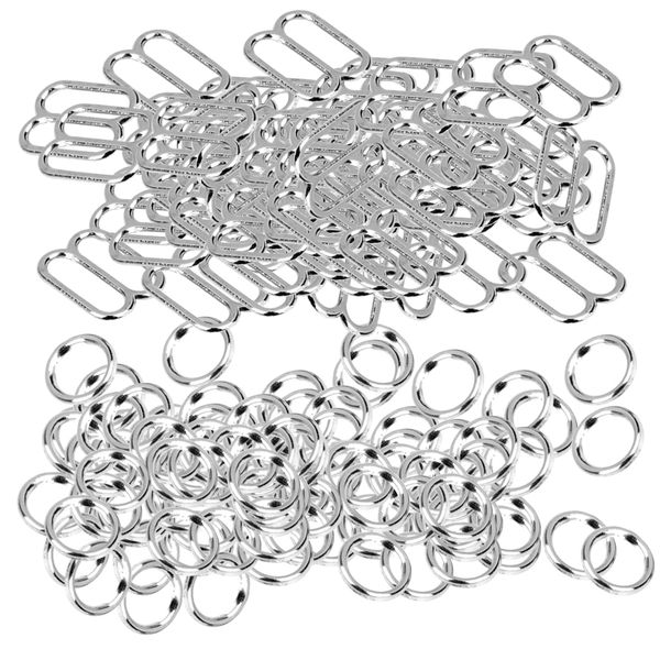 

200 silver bra strap настройщик slider lingerie шитье ремесло, Black