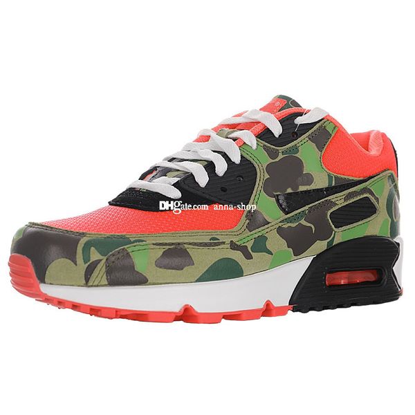 

atmos 90s essential sp reverse duck camo sneakers for men's classic sneaker mens running shoes womens sports shoe women's trainers, White;red