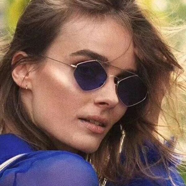 

retro irregular sunglasses women metal transparent sun glasses uv400 oversized sunglases eyewear, White;black